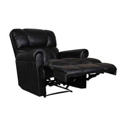 Gorilla Leatherette Black Recliner - Image 2