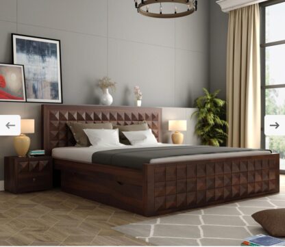 KVF Sheesham Wood Cot Diamond