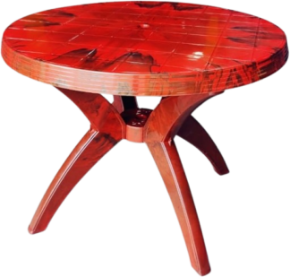 Plastic Round Table (Red)