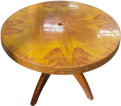 Plastic Round Table (Yellow)