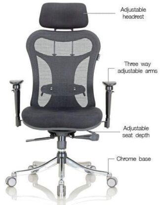 Imported High Back Black Mesh Executive Chair