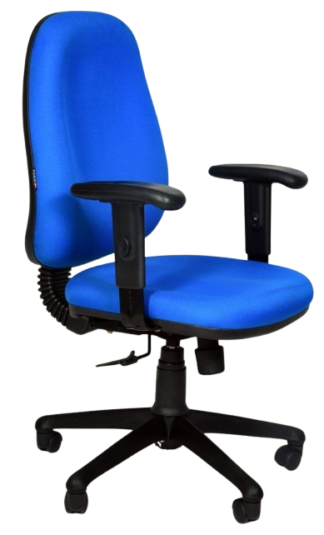 Mid Back Blue Revolving Office Chair